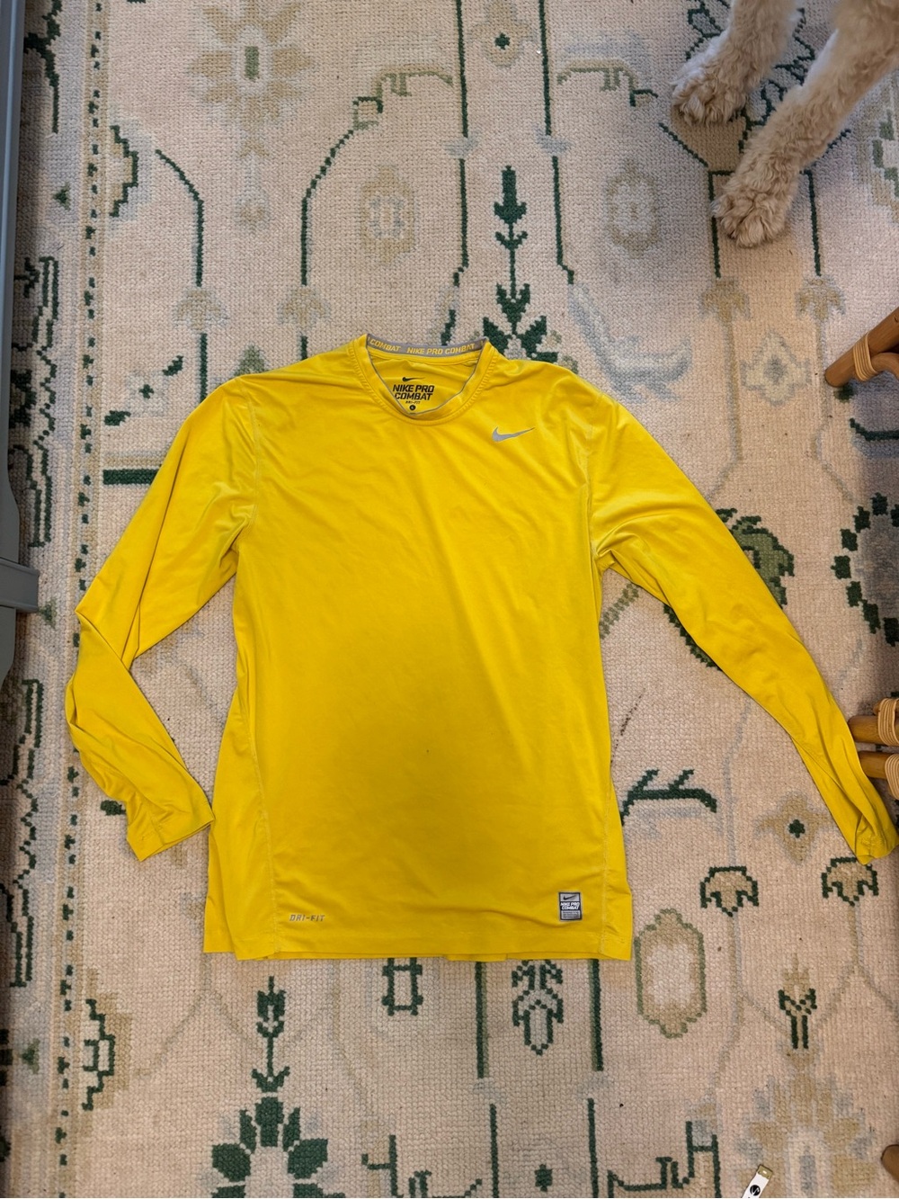 Nike Men’s Long Sleeve Dri-FIT Top - Bright Yellow